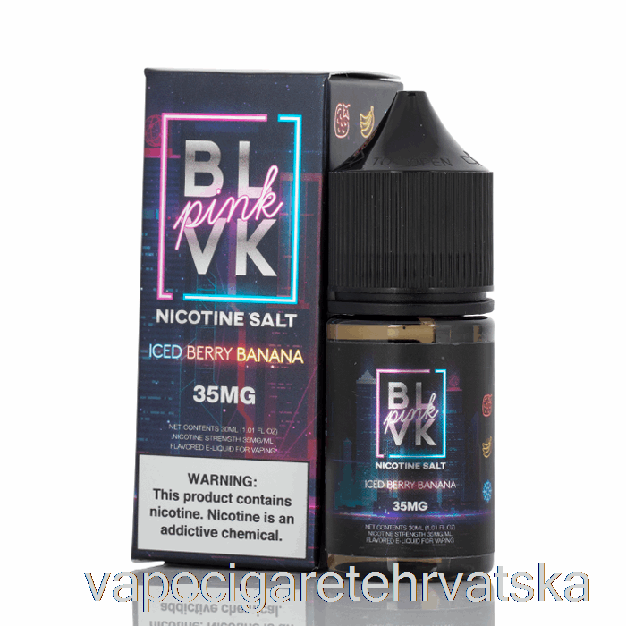 Vape Cigarete Iced Berry Banana Sol - Blvk Roza Serija - Blvk - 30ml 35mg